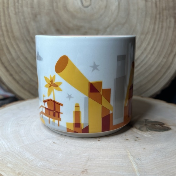 Starbucks Los Angeles - You Are Here Collection - Souvenir Mug Cup Orange White - Picture 2 of 5